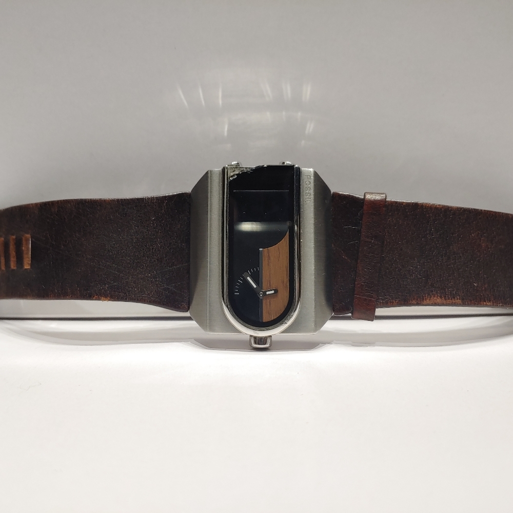 Fossil Analog Digital Stainless Steel Watch